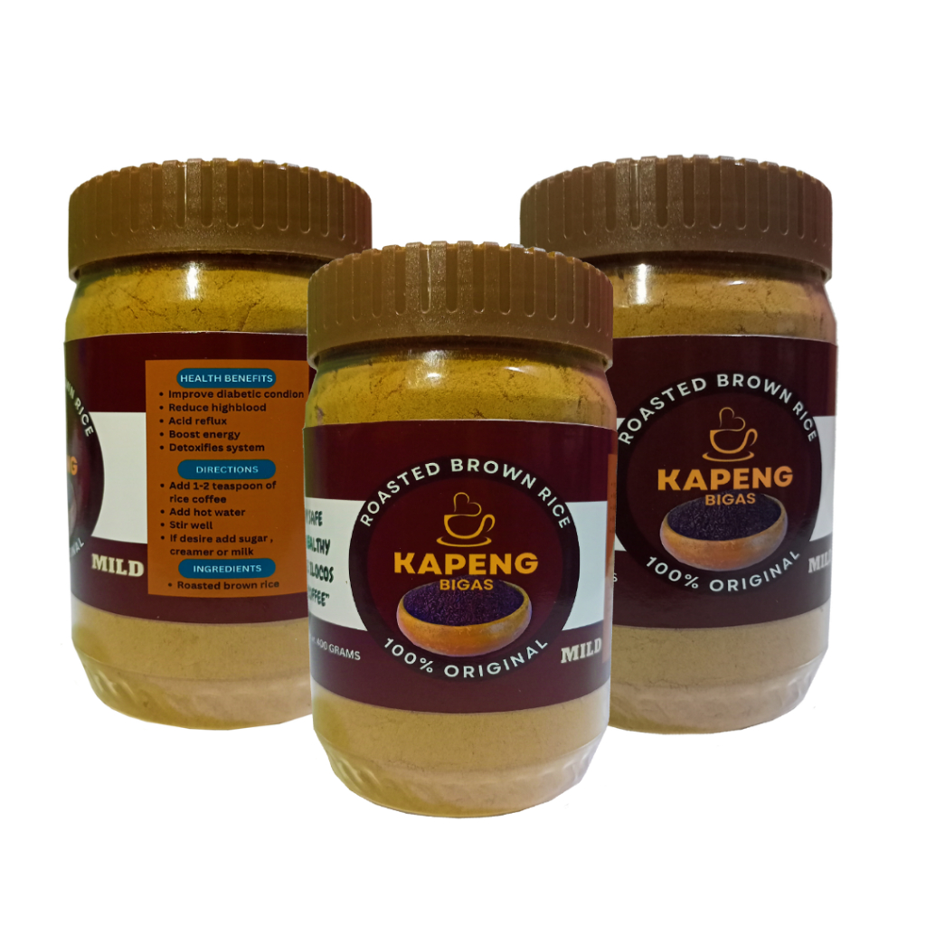 Rice coffee 400 grams no caffeine pure organic brown rice | Shopee ...
