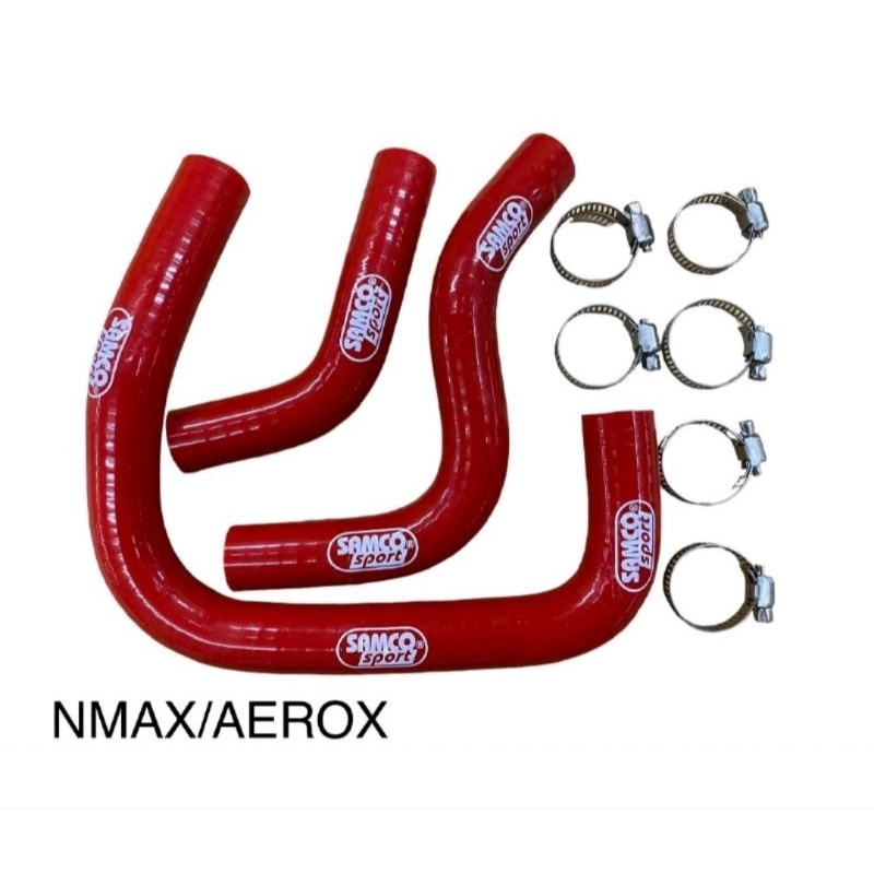 YAMAHA AEROX / NMAX 155 / V1 & V2 RADIATOR HOSE SET WITH CLAM | Shopee ...