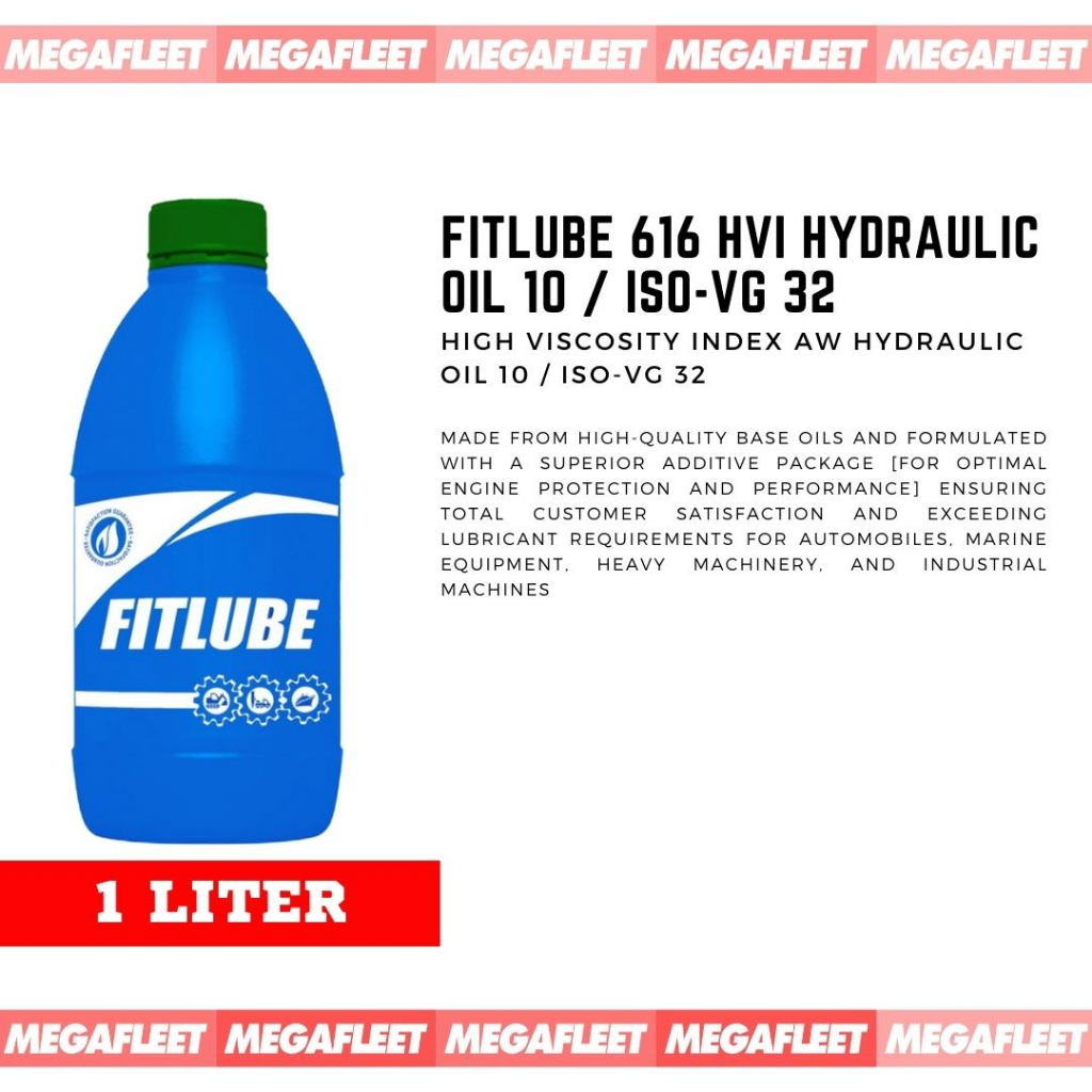 FITLUBE 616 HVI HYDRAULIC OIL 10 / ISO-VG 32 1 LITER | Shopee Philippines