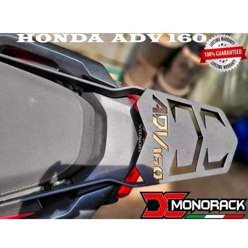 SEC Elephant SMOK DC Monorack Red Moto Shield Honda ADV150 ADV160 NMAX