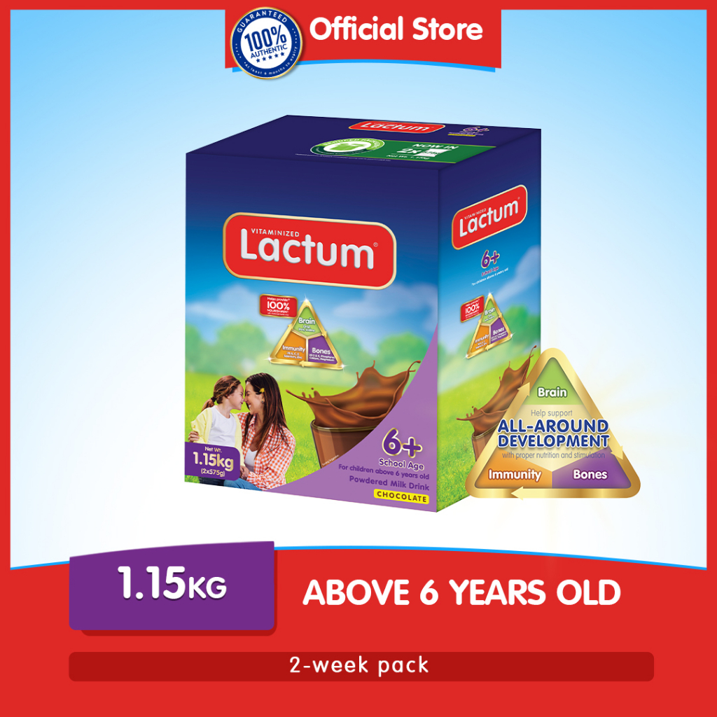 Lactum 6 Chocolate Powdered Milk Drink for Children 6 Years Old