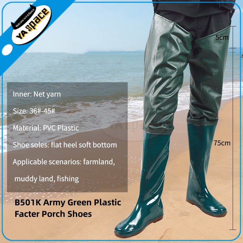 Nylon Fly Fishing Hip Waders Boots with Cleated Soles Chest Wader Boots Fishing Pants Shoe Fish