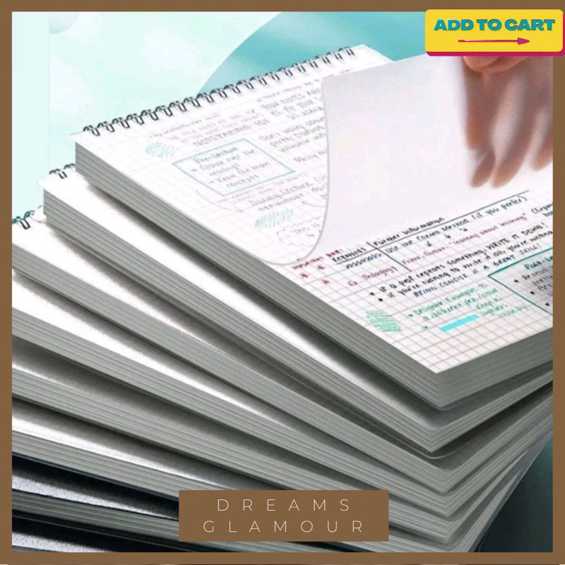 DG Kraft Paper A5 A6 B5 Spiral Notebook OfficeSchool Drawing Sketch