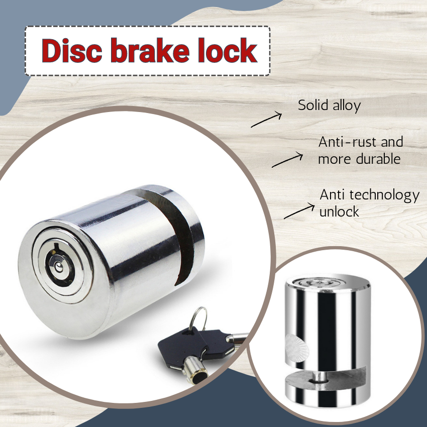Disc brake lock for motorcycles, bicycles, multi-function anti-theft ...