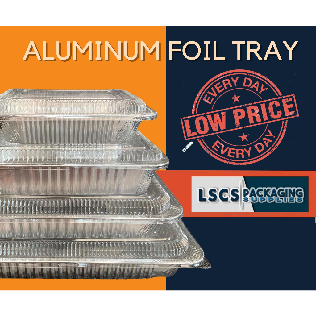 Aluminum Pans pack by 10s with plastic lid included | Shopee Philippines