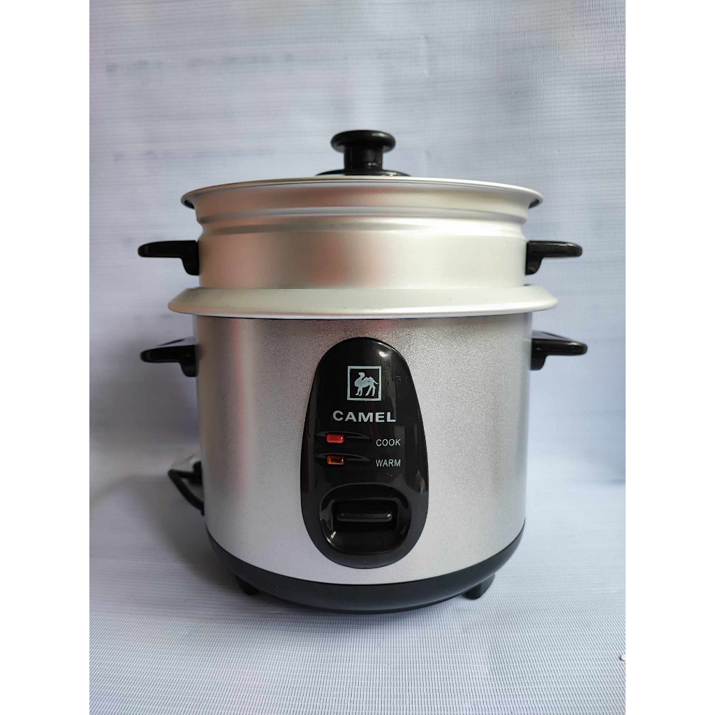 Camel SK-40S Rice Cooker With Steamer And Glass Lid (5 Cups / 1.2L ...