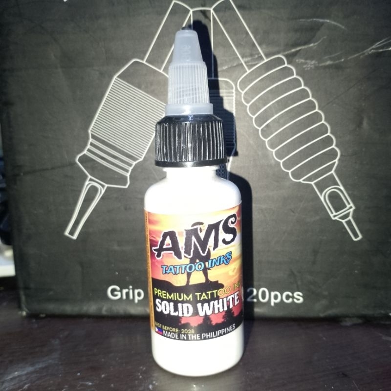 AMS PREMIUM TATTOO INK (SOLID WHITE) / 1 OZ | Shopee Philippines