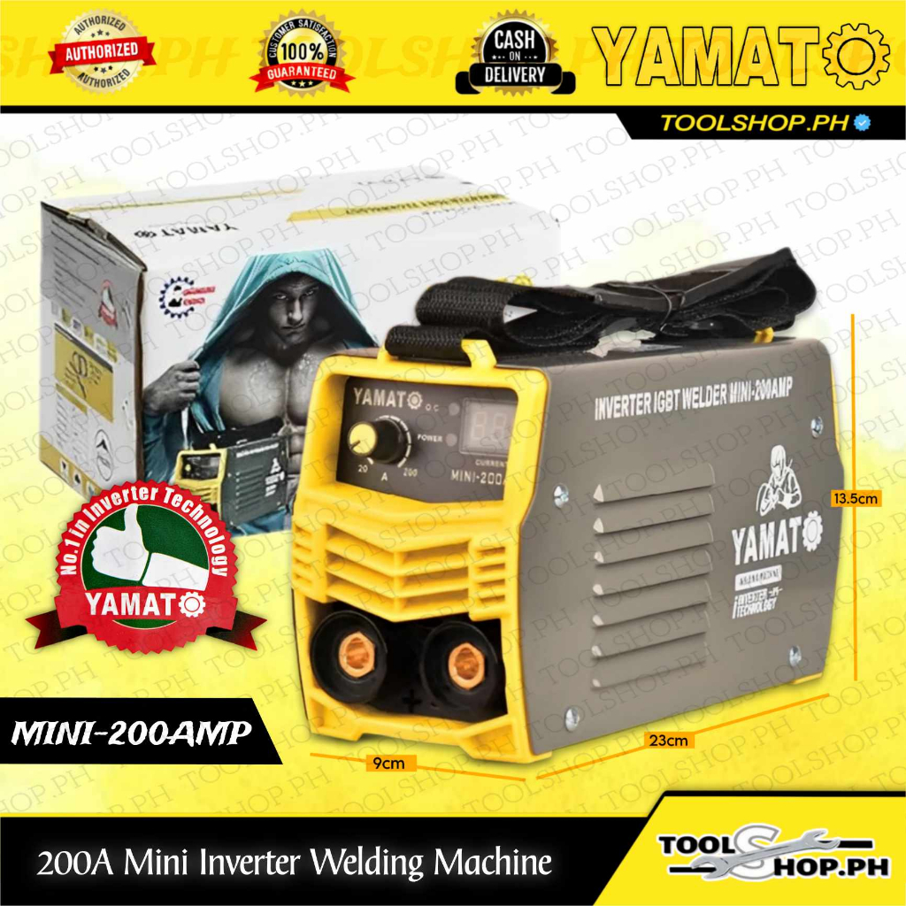 Yamato Mini 200a Digital Inverter Igbt Welding Machine Mini 200amp Shopee Philippines 