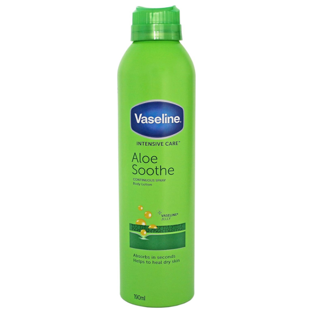 Vaseline Intensive Care Aloe Soothe Spray Body Lotion + Vaseline Jelly