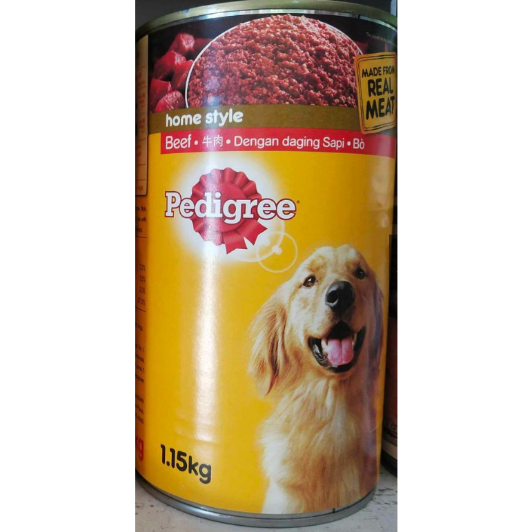 Pedigree Canned Wet Dog Food 2 Flavours (1.15kg) Shopee Philippines