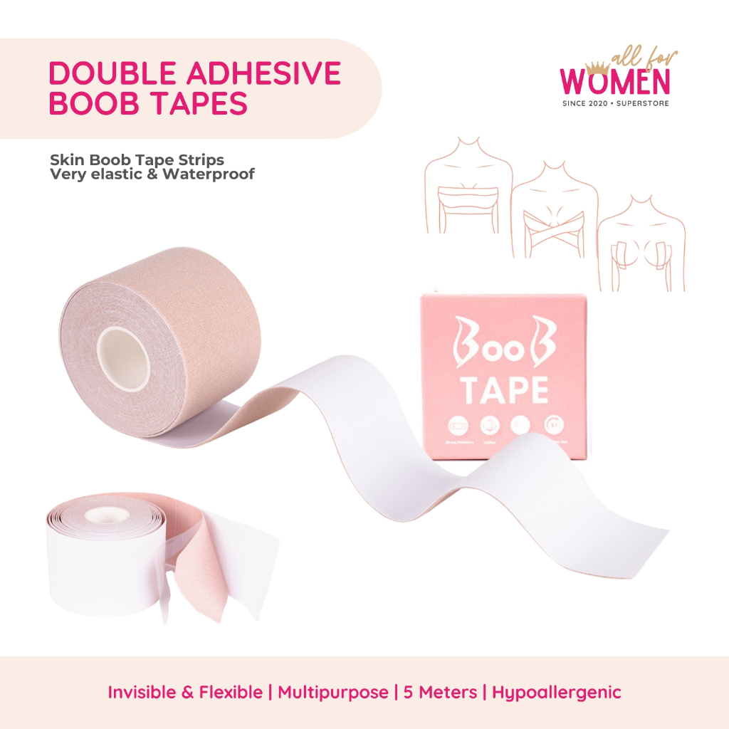 Doublesided Breast Shaper Tape Lifting Effect Skin Color Shopee