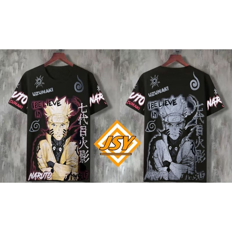 New T-shirt Cotton Alangan full print back to back design/Unisex /Good ...