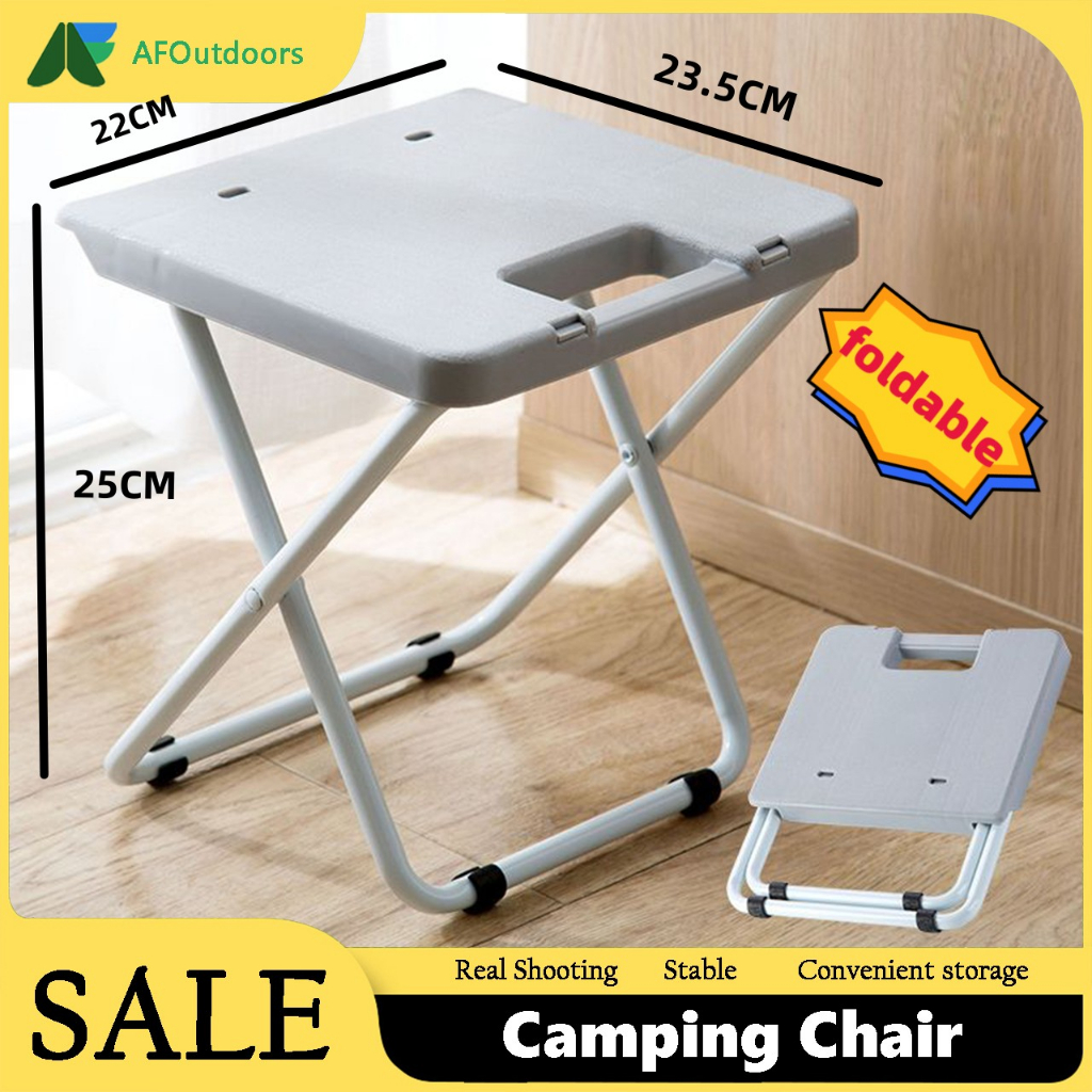 Fast shipping】Outdoor foldable chair camping Portable fishing chair light  Beach small folding chair