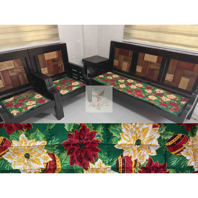 SOFA SEAT COVER CHRISTMAS DESIGN / SET OF 3 & 5 / NO RUFFLES Shopee
