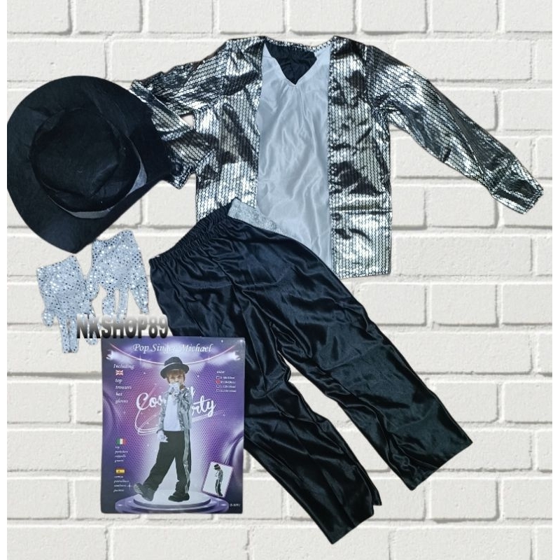 Pop Singer Michael Jackson Costume for kids | Shopee Philippines