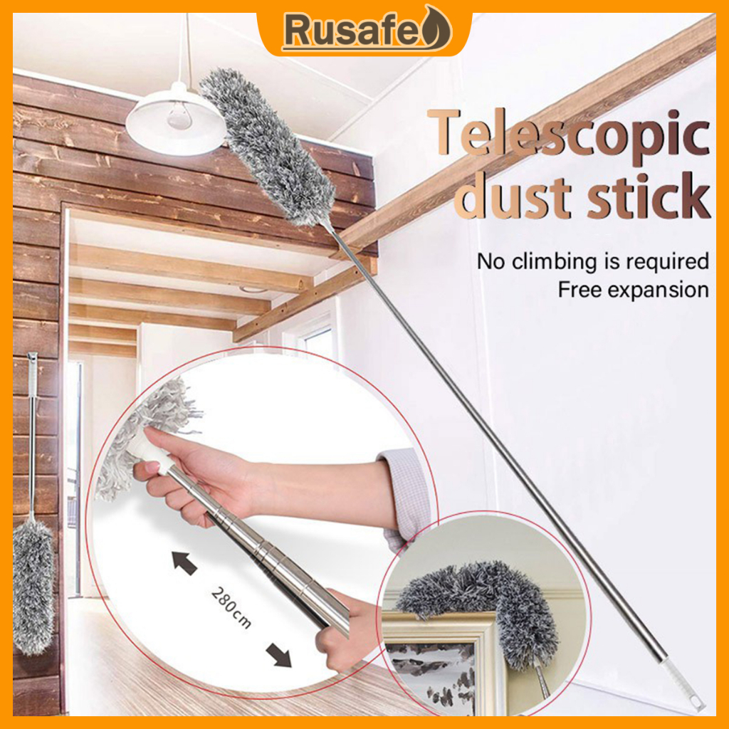 Electrostatic Duster Retractable Stainless Steel Extended Duster Duster