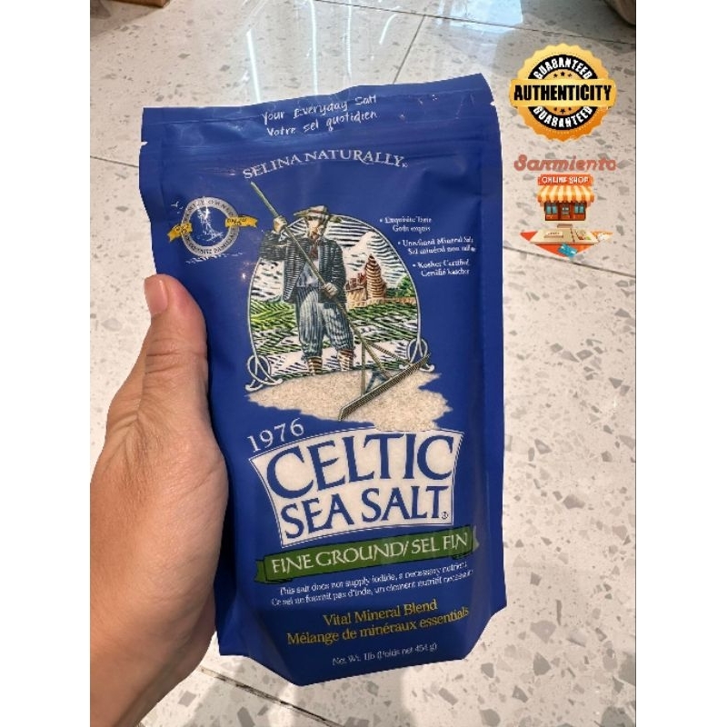 Selina Naturally Celtic Sea Salt Fine Ground / Light Grey | Shopee ...