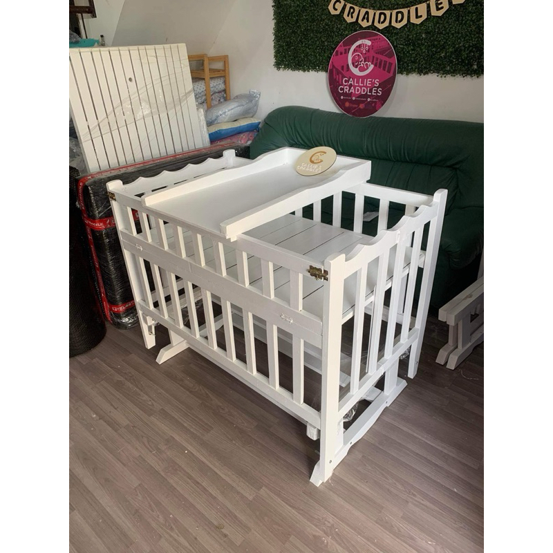 Detachable Rocking Crib w Diaper Changing Table Shopee Philippines