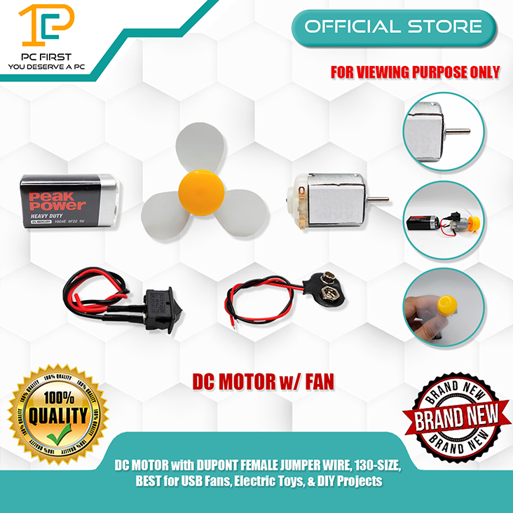 DC MOTOR with FAN EXPERIMENT KIT FOR SCIENCE EDUCATIONAL PROJECT ...