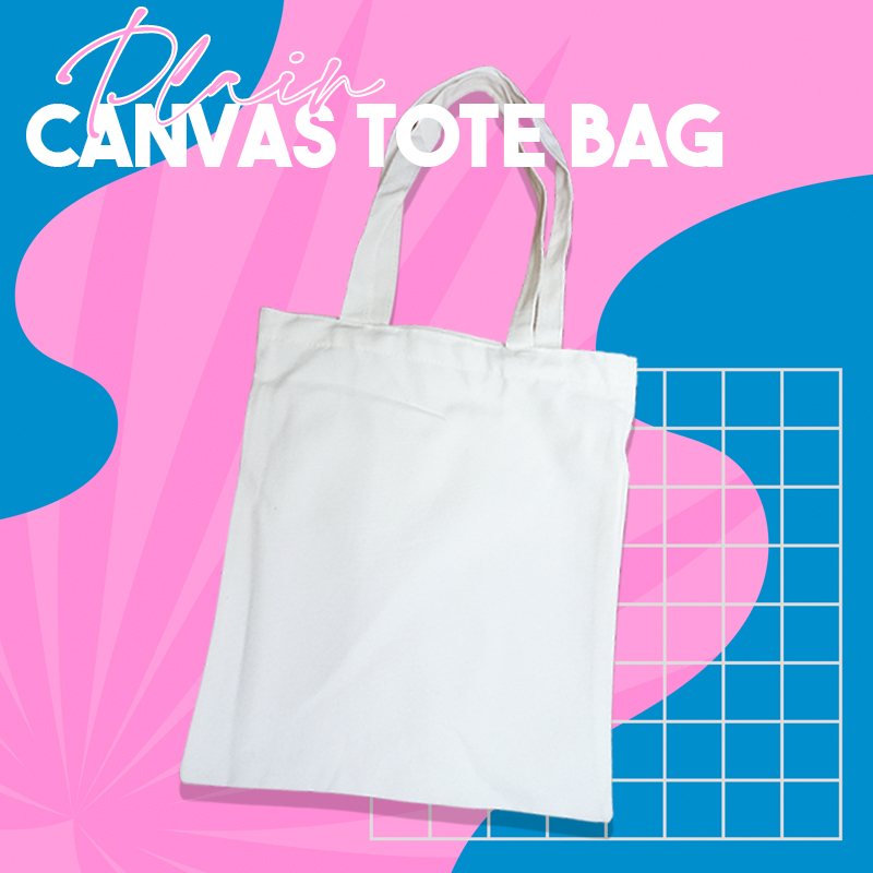 Printable Canvas Tote Bags White - 1pc per order | Shopee Philippines