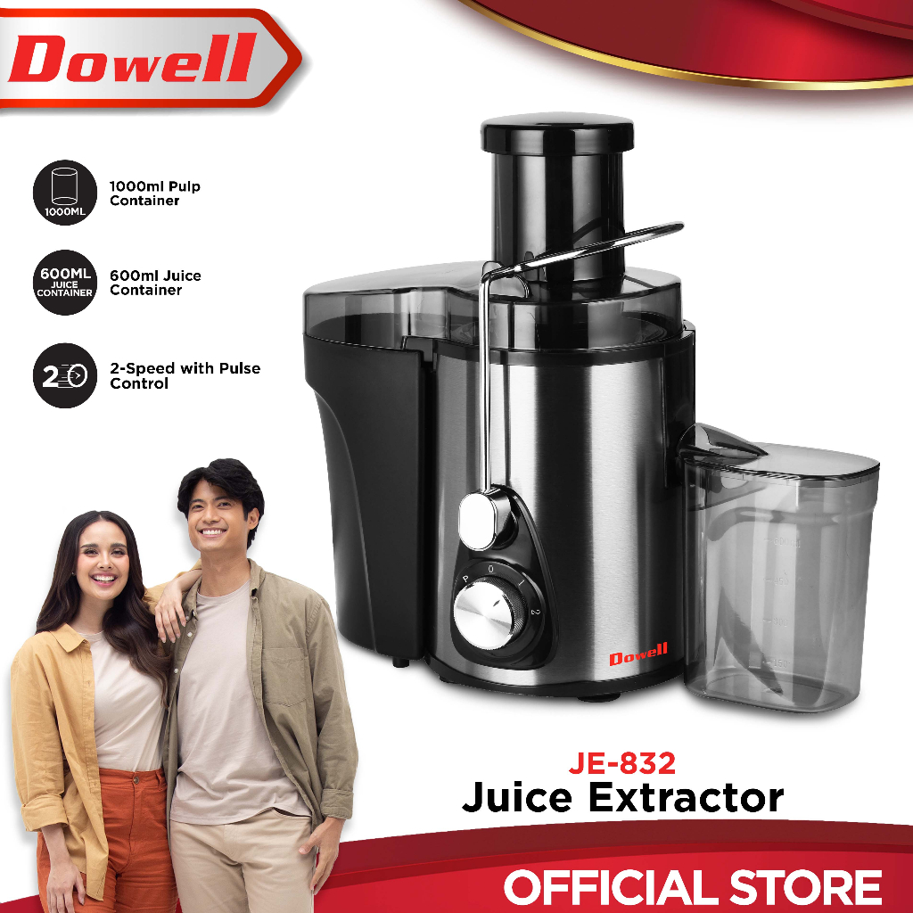 Dowell JE832 1L Electric Juice Extractor Shopee Philippines