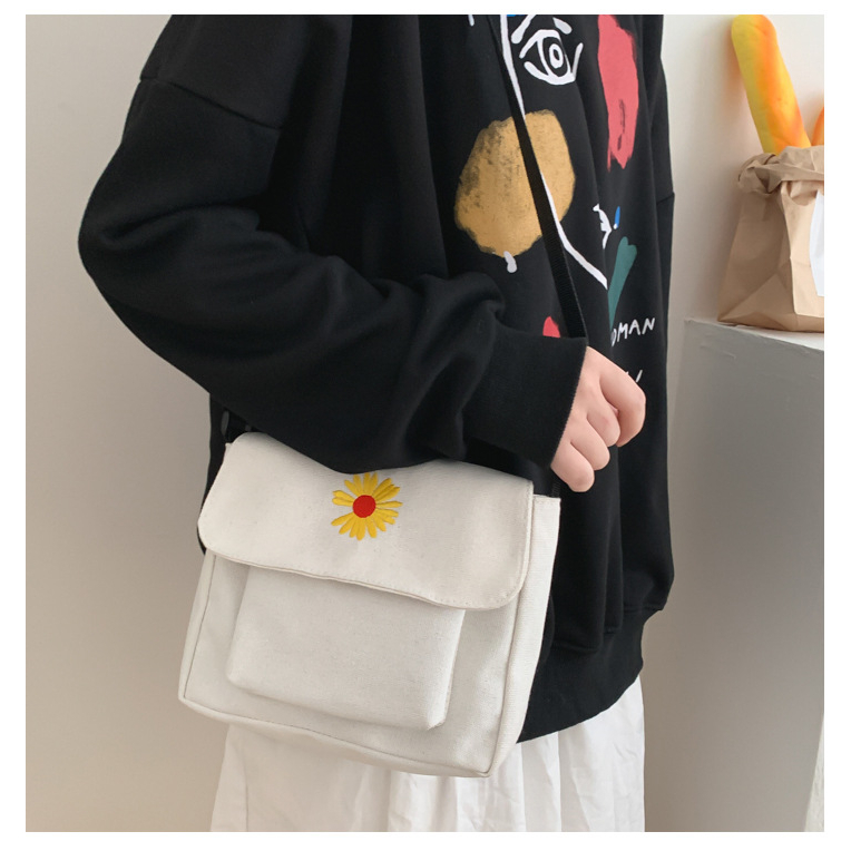 HAD Cute Small Bag Canvas Shoulder Bag Korean ins Super Fire Canvas