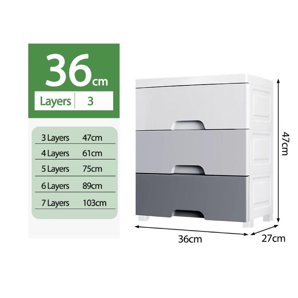 MultiLayer Drawer Gray For Clothes Plastic Clothes