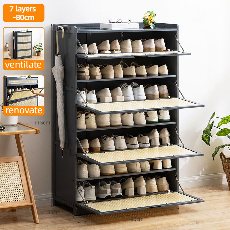 Shoe shelf simple multi-layer shoe cabinet solid wood shoe rack ...