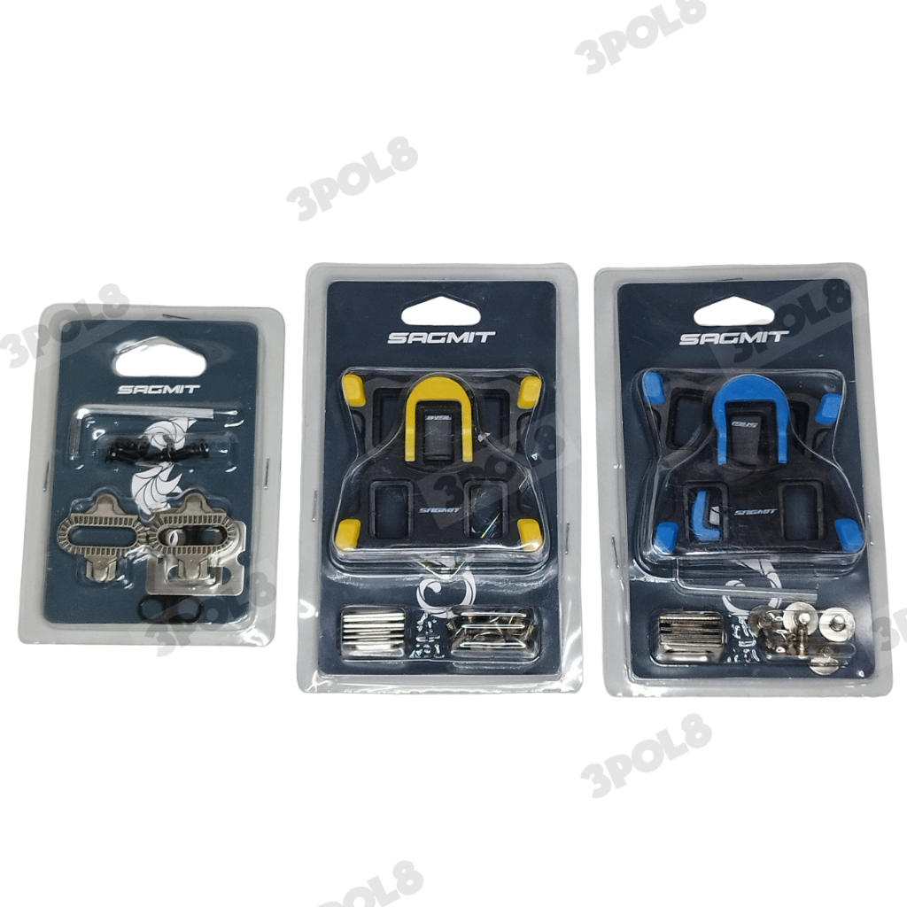 Cleats Attachment MTB SPD Pedal Sagmit Shimano Yellow Blue RB Road Bike