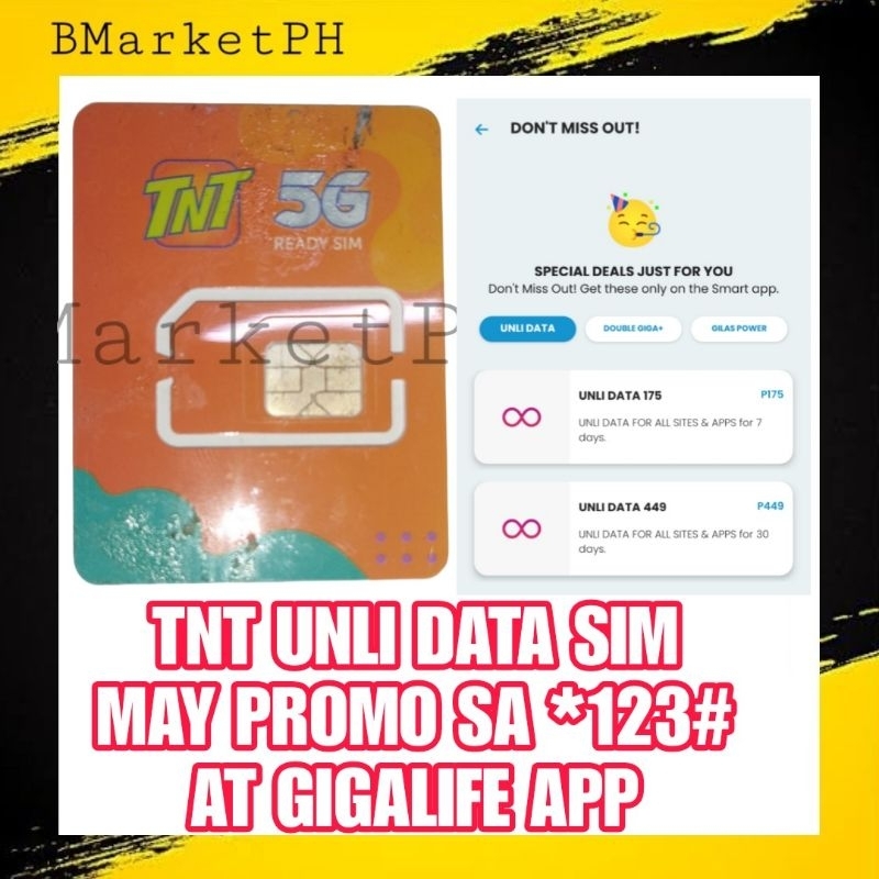 TNT UNLI DATA SIM ( Fast Delivery ) | Shopee Philippines