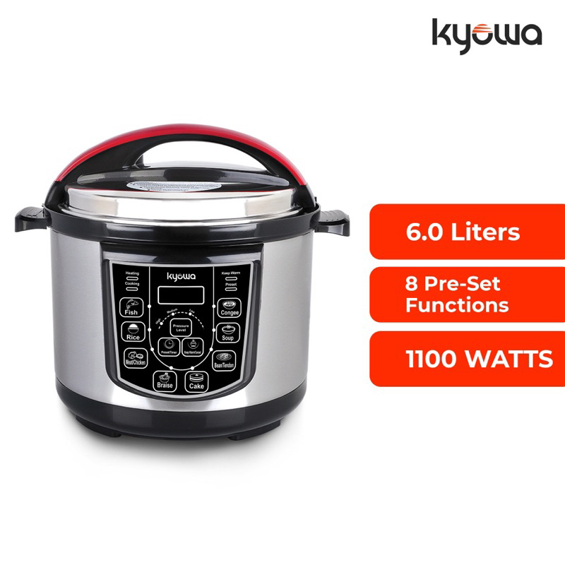 Kyowa 8in1 Digital Pressure Cooker with 6L Stainless Inner Pot (KW