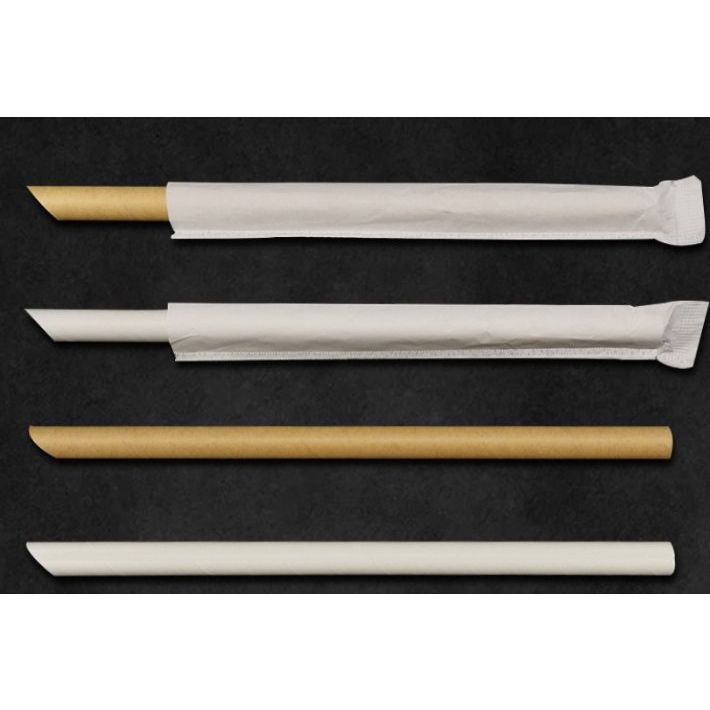 【SK】100 pcs Paper Straw Individual Wrapped (Party needs) | Shopee ...