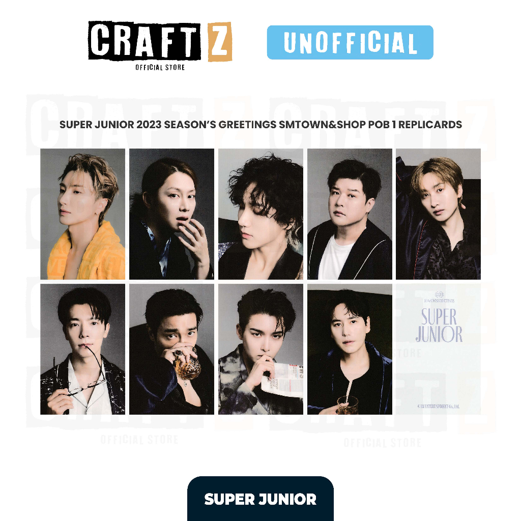 SUPER JUNIOR 2023 Season's Greetings UNOFFICIAL Replicard Group Set