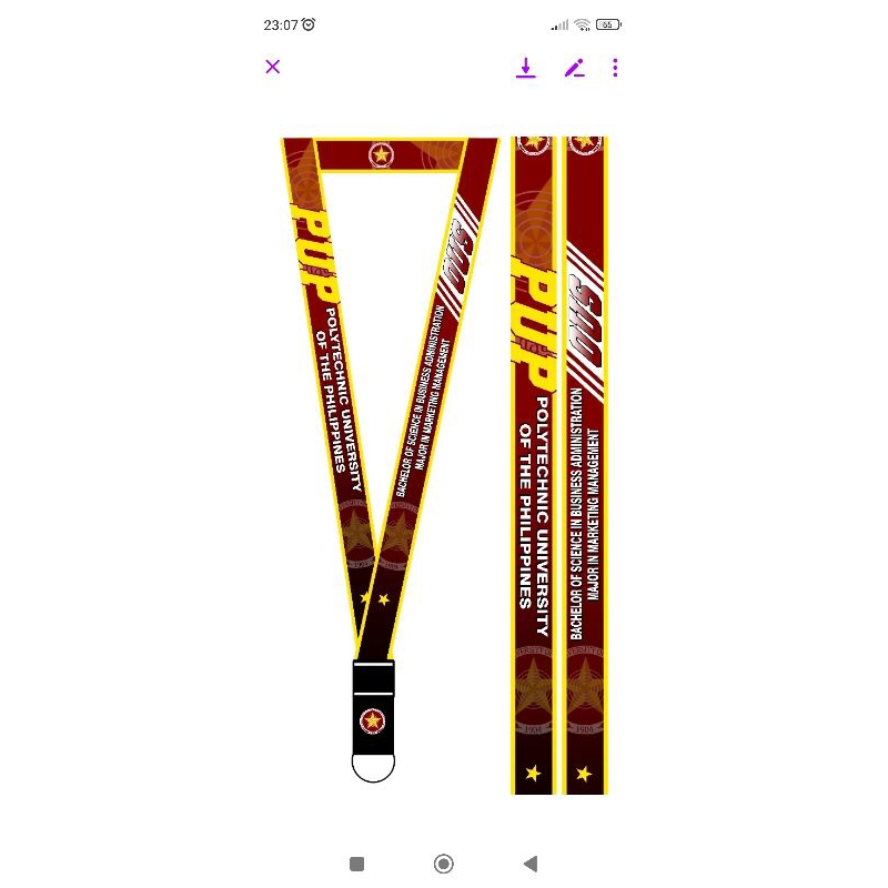 PUP 1x36x5 ID Lanyard | Shopee Philippines