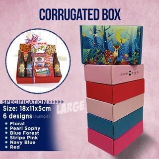 Colorful Carton box corrugated cardboard packaging Different colors and ...