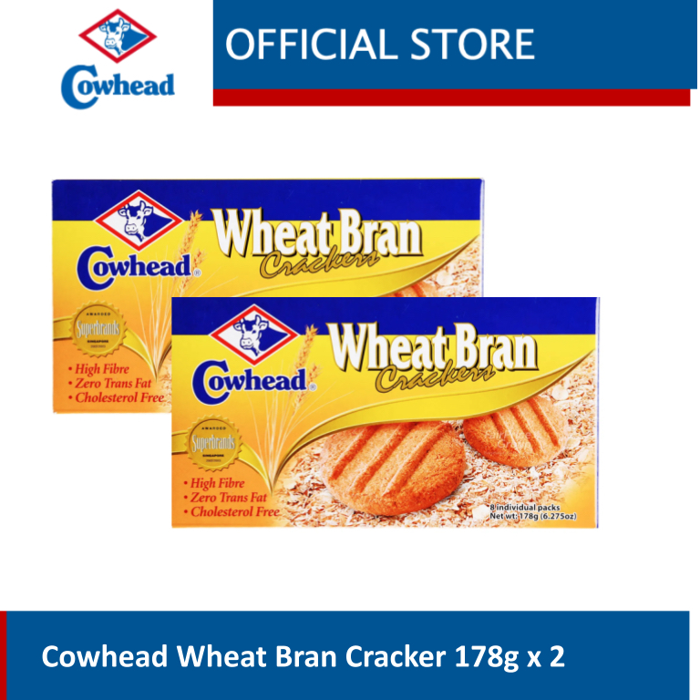 Cowhead Wheat Bran Cracker 178g x 2 Shopee Philippines