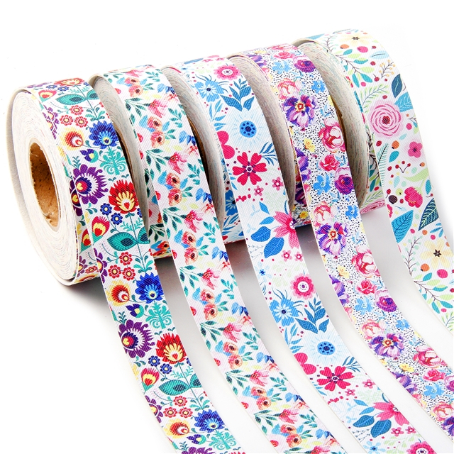 A54- 1-inch Faux leather ribbon set 5 designs, 1 yard each design ...