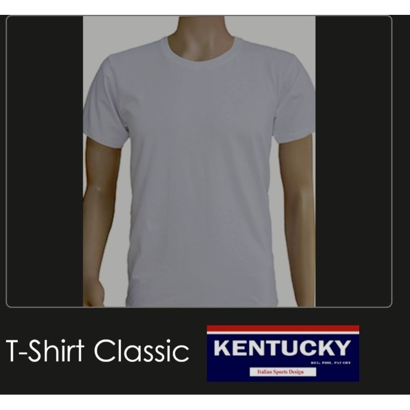 Kentucky Plain White Sleeveless Round Neck Shirt for Adult