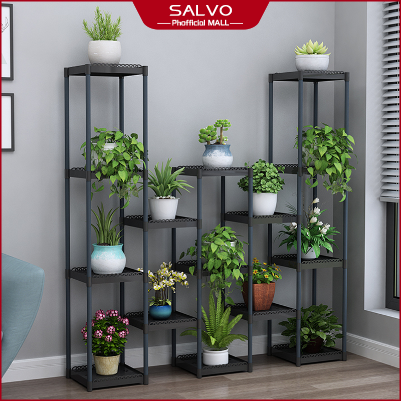 SALVO Plant Rack Display Shelf plant stand indoor Yard Garden Flower ...