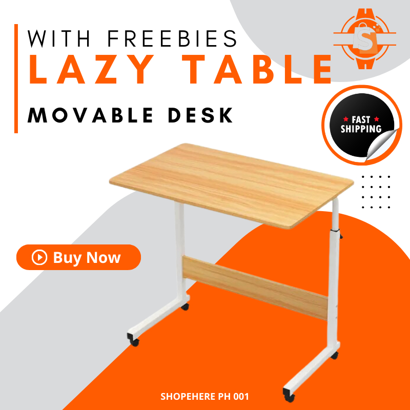 Lazy Table Simple Desktop Table for Laptop and Computer Space Less ...
