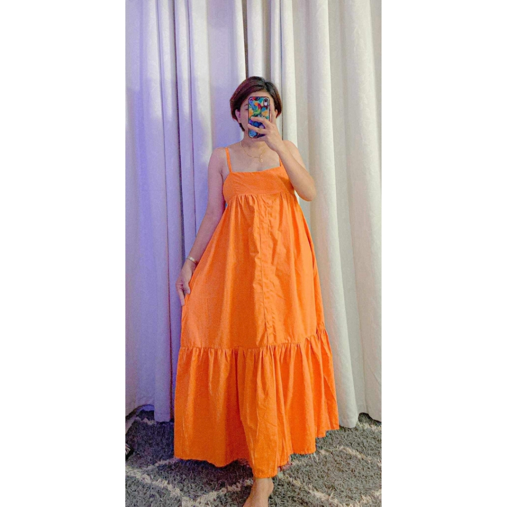 RAFA LINEN PLAIN CASUAL DRESS | Shopee Philippines