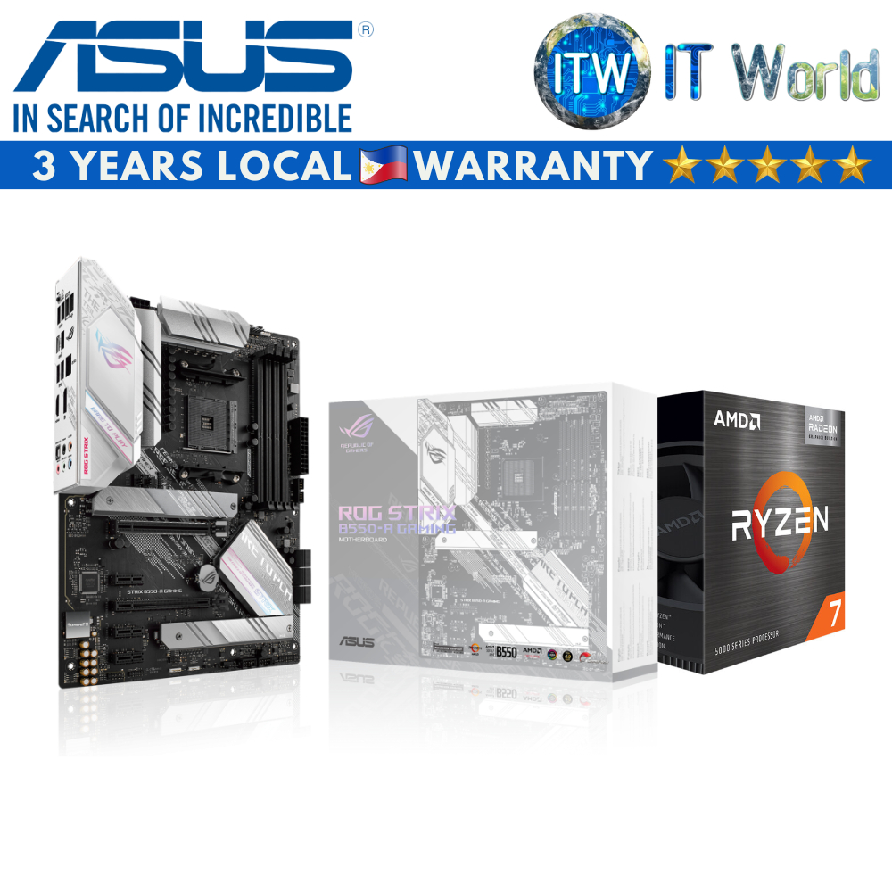 ITW AMD Ryzen 7 5700G Desktop Processor with Asus Rog Strix B550A