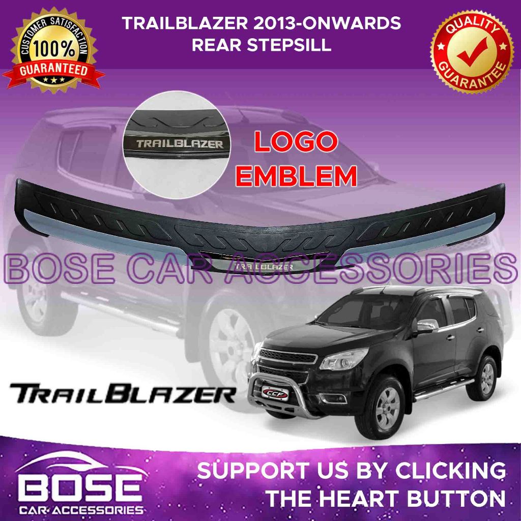 Chevrolet Trailblazer 2013 ON Rear Stepsill Rear Bumper Protector