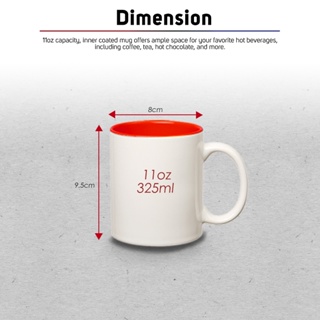 QUAFF Sublimation Coated Inner Color Mug 11OZ Sublimation Coated ...