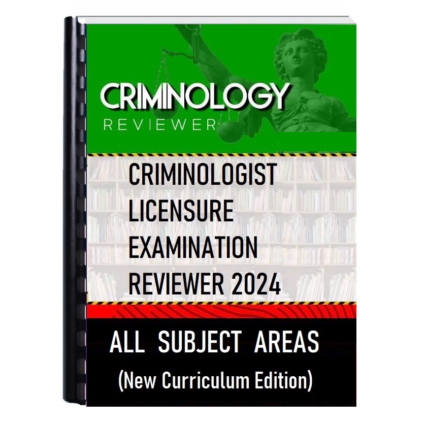 New Curriculum Criminology Board Exam Reviewer 2024 Edition Shopee