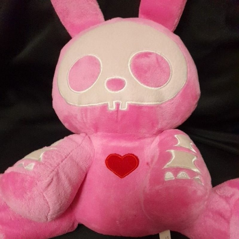 plush skelanimals Jack the Rabbit pink 25cm ears measurement not ...