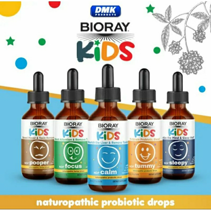 Bioray, Kids, NDF Focus, Boost Attention & Remove Toxins, Calm/Pooper