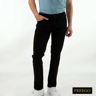 Buy Freego Mens Denim Long Pants Slim Tapered Fit Stretch 2024