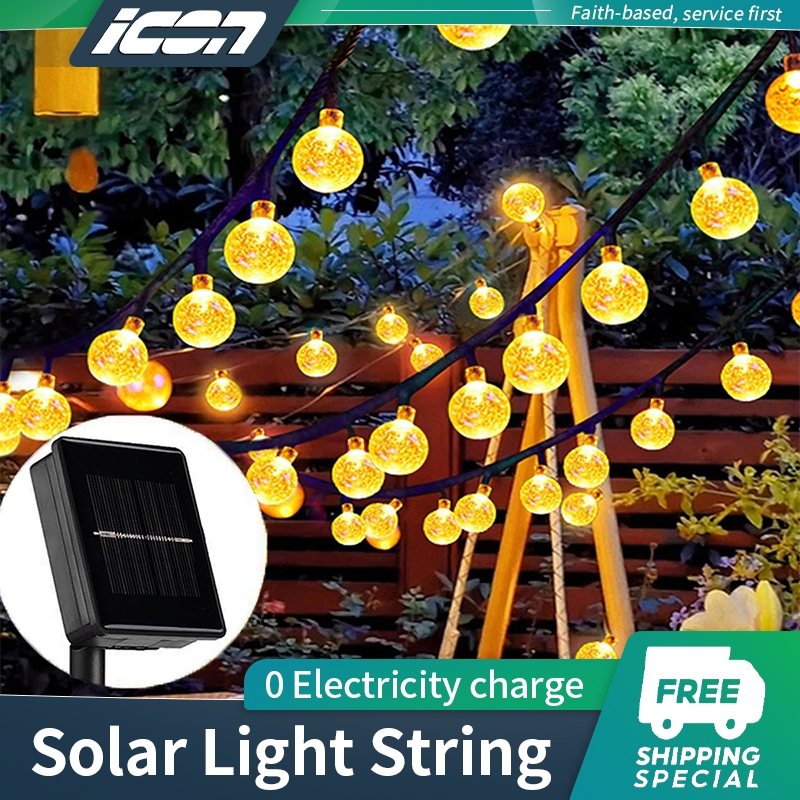 ICON Solar Christmas Lights Outdoor Waterproof Garden Led Bulb Wedding