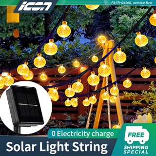 Christmas Waterproof String Lighting 10m 10 LED Garden Solar String Light -  China Solar Light, Patio Light